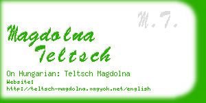 magdolna teltsch business card